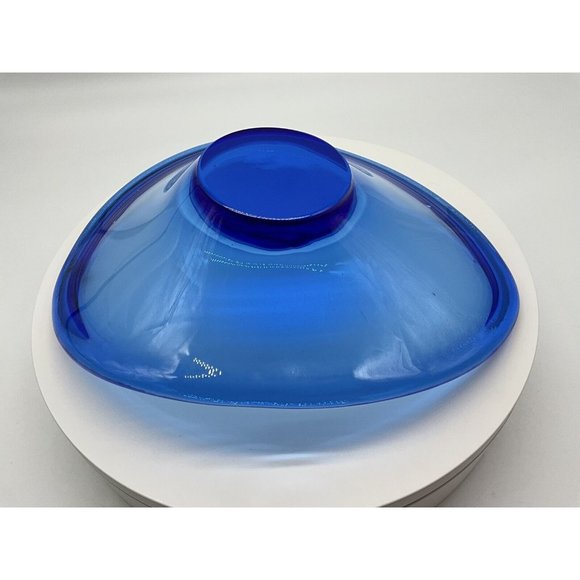 Vtg. Holmegaard MCM Chunky 1960's Oval Glass Bowl - Picture 16 of 16